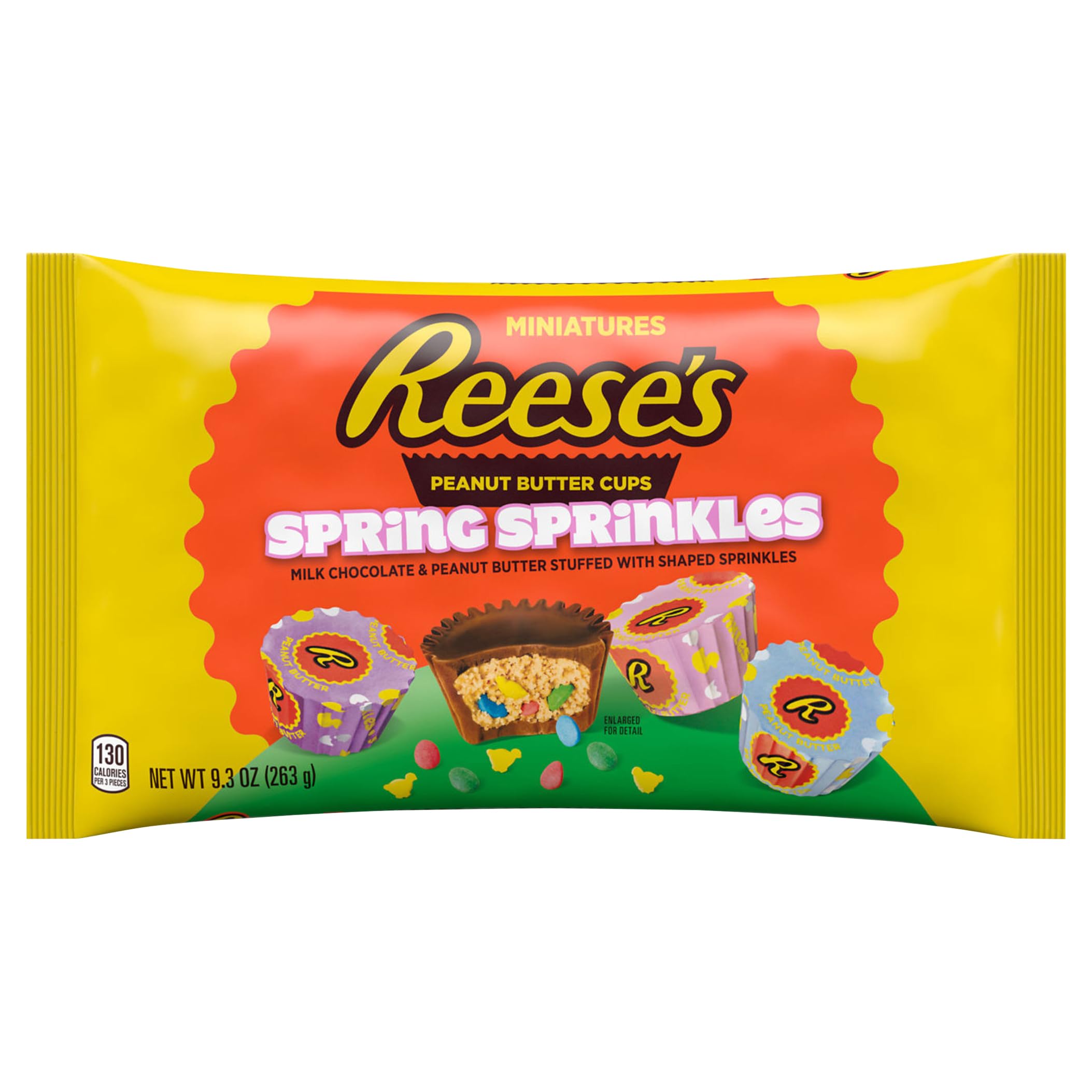 Reese's, Easter Spring Sprinkles Peanut Butter Cup Miniatures, 9.3 Ounce