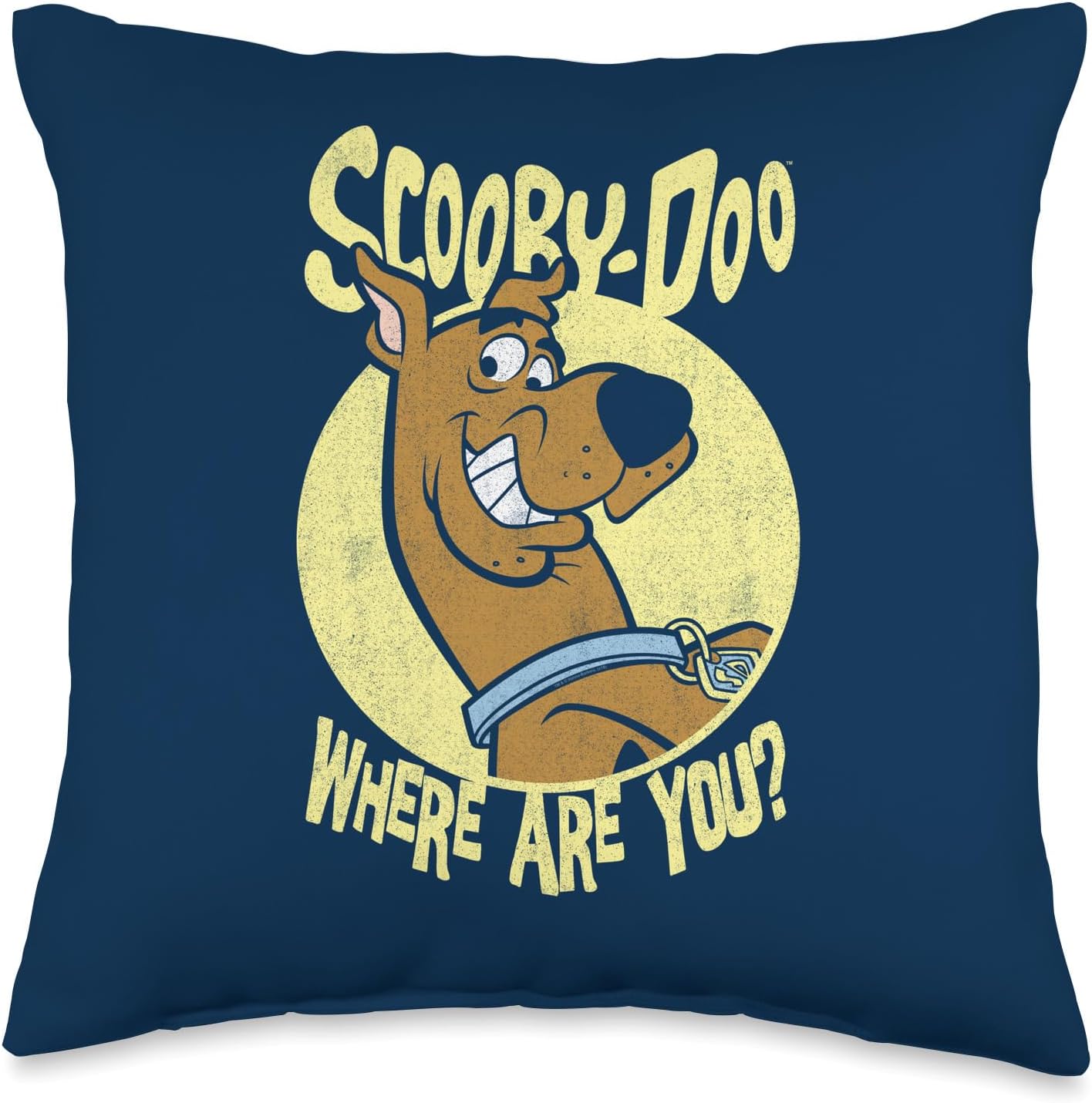 Scooby-Doo Where Are You Grin Throw Pillow