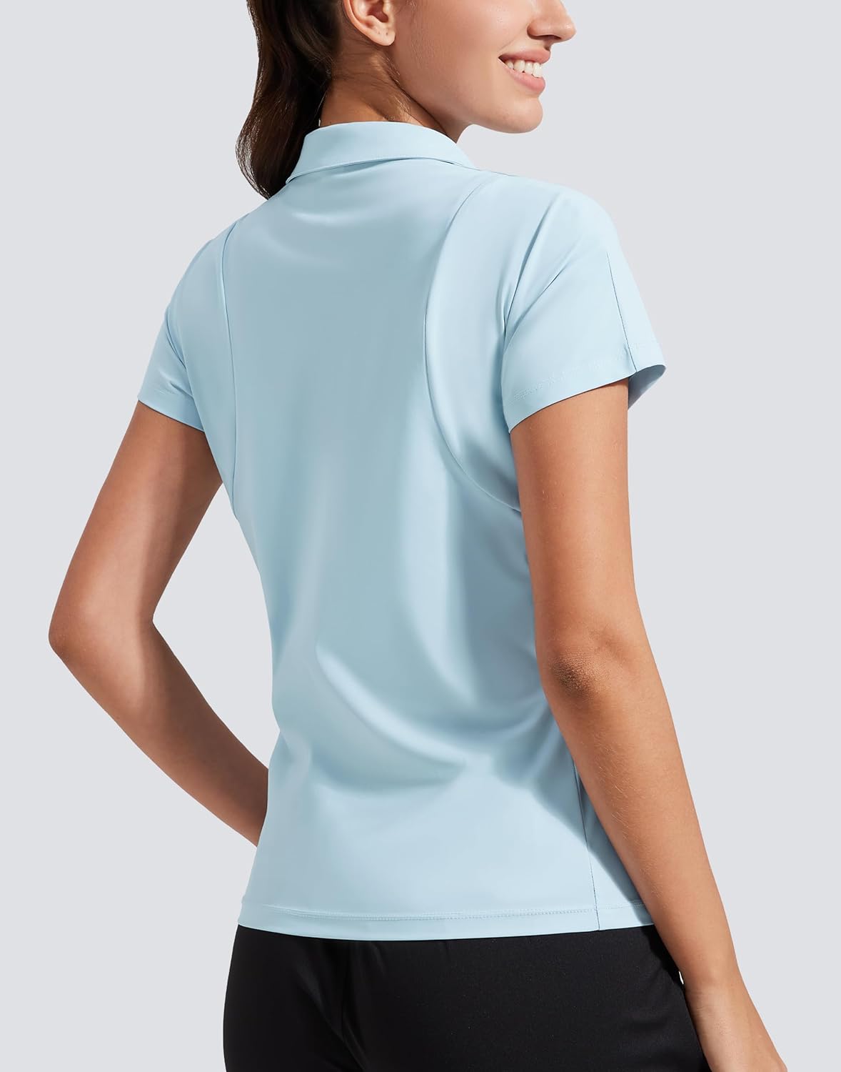 Pioneer Camp Women's Golf Shirt Short Sleeve Polo Shirts UPF 50+ Quick Dry Collared Tennis Work Athletic Tops 4 Button - Image 6
