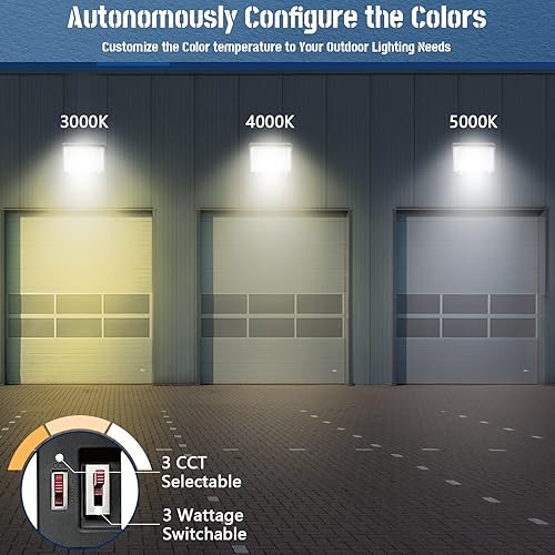 Miniatura 3 de 150 W máx. del atardecer al amanecer, iluminación exterior para montaje en pared, paquete de pared de grado comercial de 20010 LM, luces de