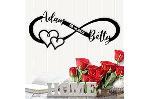 Infinity Heart Metal Wall Decor