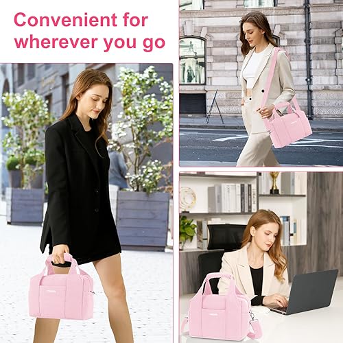 Miniatura 2 de MOSISO Lonchera para mujeres y hombres, bolsa acolchada con aislamiento, de gran capacidad, reutilizable, a prueba de fugas, con bolsillo frontal