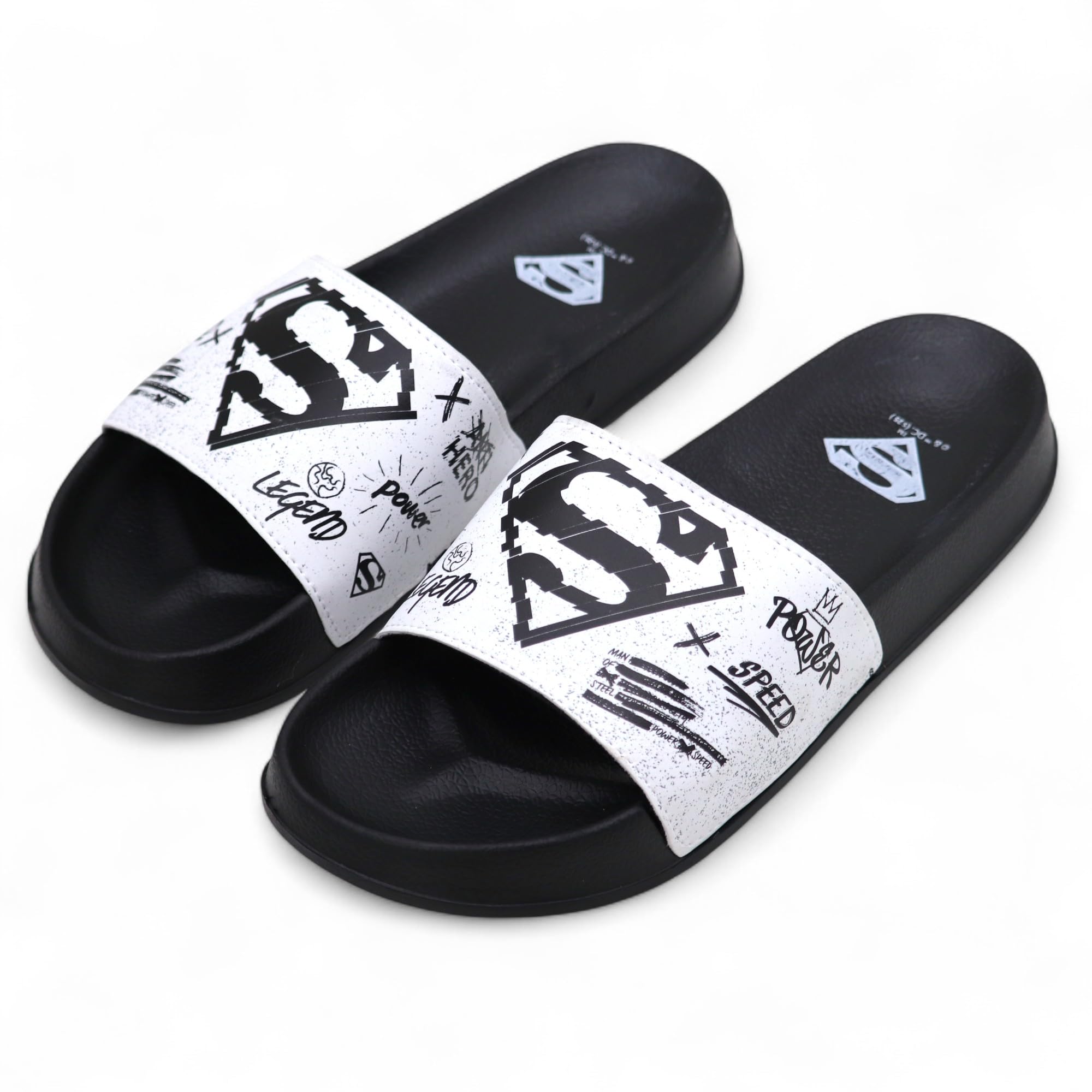 svaar x Superman Official Slides for Men | Soft Cushioned Footbed, Anti-Slip Sole - Lightweight Slippers for Men Indoor/Outdoor Dailywear-picture-31