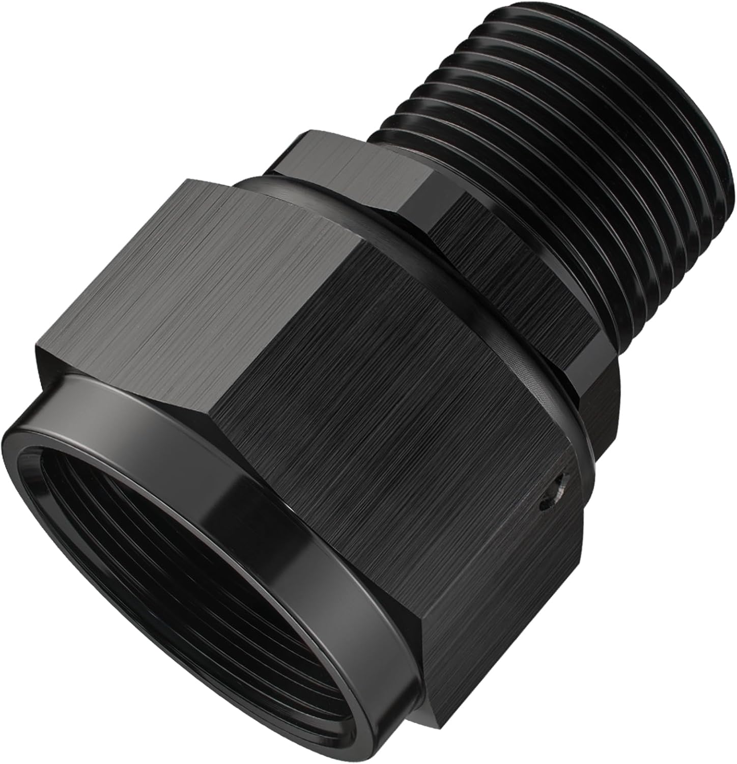 EVIL ENERGY 16AN Female to 3/4 NPT Pipe Swivel Adapter Fitting Black Aluminum