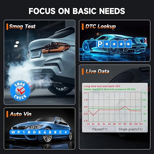 Miniatura 6 de FOXWELL NT630 Plus OBD2 escáner con ABS y SRS funciones completas, herramienta de diagnóstico de auto de purga automática ABS, lector de códigos con