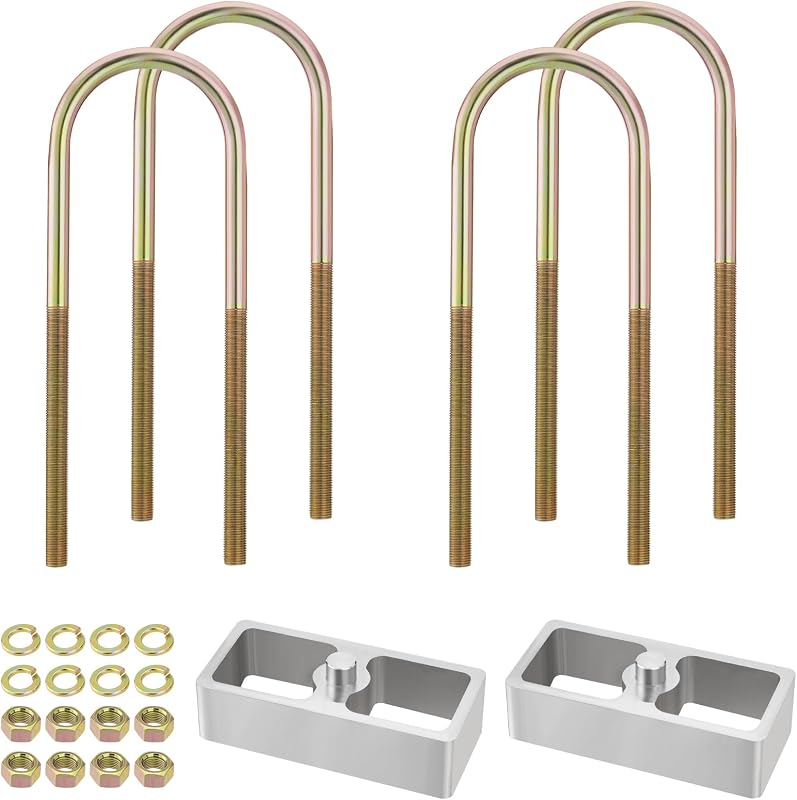 Kit de blocos de rebaixamento de feixe de mola Racewill de 1 polegada – 2 blocos