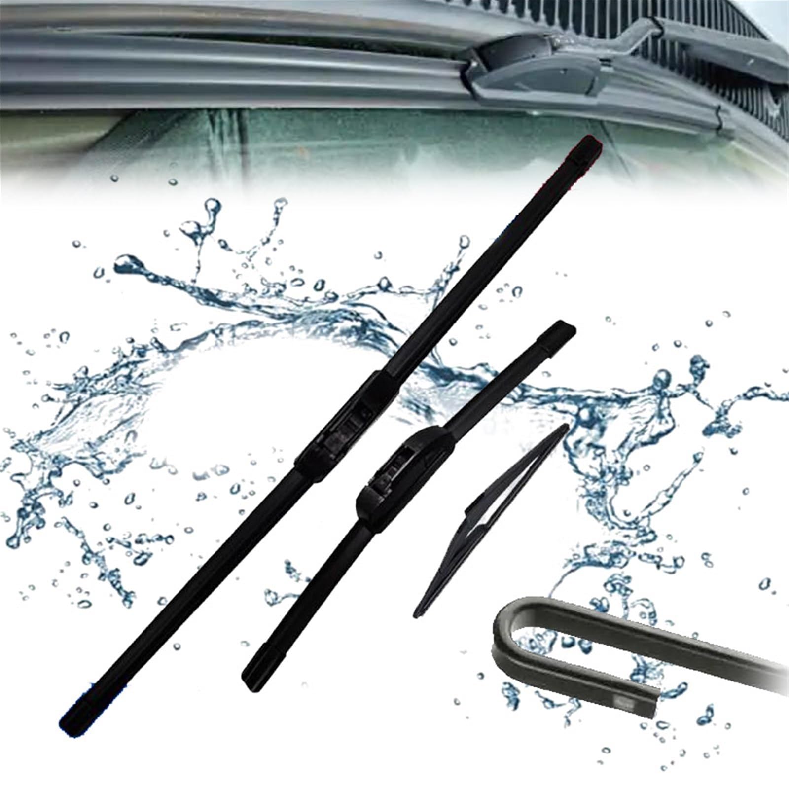 Balais d'essuie-glace avant arrière Megane 2 2003-2005 CC - 8