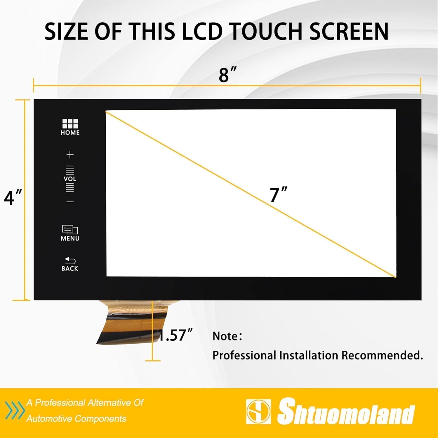 Navigation Touch Screen Digitizer 7" Touch-Screen Glass Digitizer 39101-T2F-C61 for 2016 2017 Honda Accord Radio Stereo LCD Display Monitor,39101-T3L-A71 REX01, 39101-T3L-A71 REX01, 39101-T3L-A71