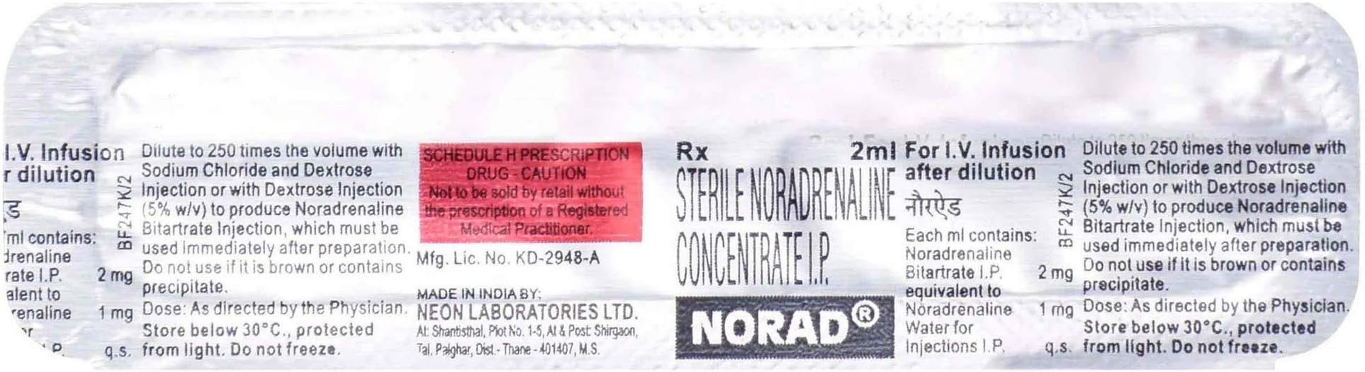 Norad 2Mg - Ampoule of 2Ml Injection