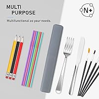 Vista 7 de Mulbozy Estuche para cepillo de dientes de viaje, funda protectora portátil para cepillo de dientes, soporte para cepillos de dientes de paja