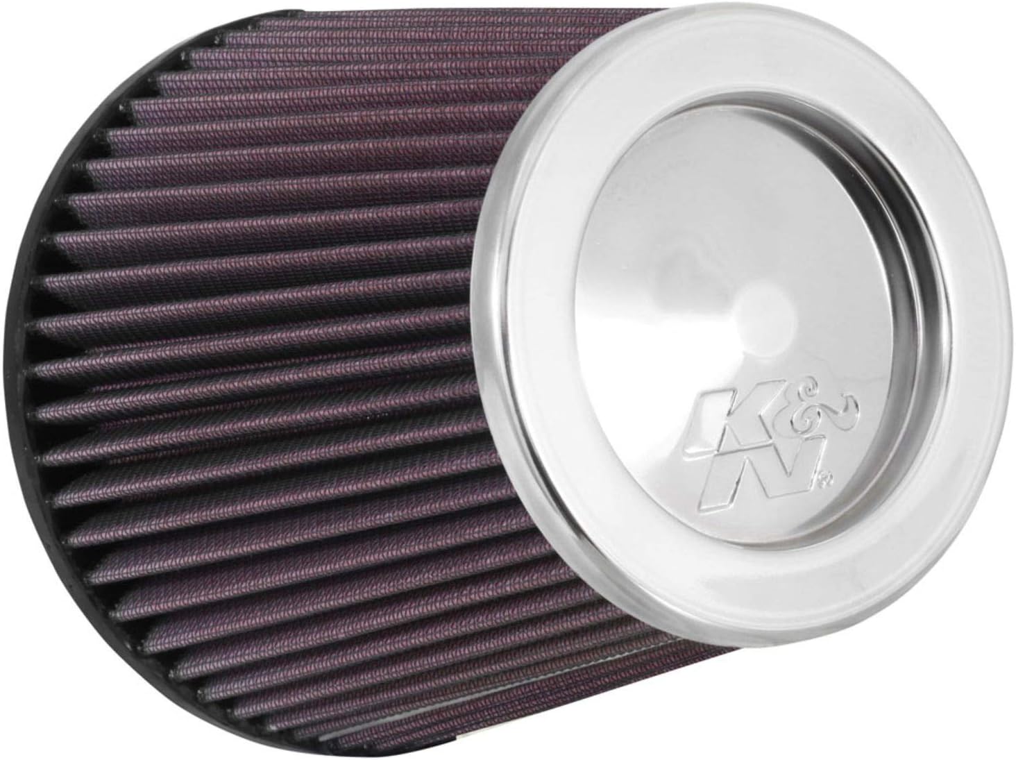 K&N Universal Clamp-On Air Filter: High Performance, Premium, Washable, Replacement Engine Filter: Flange Diameter: 5 In, Filter Height: 6.5 In, Flange Length: 1 In, Shape: Round Tapered, RF-1037