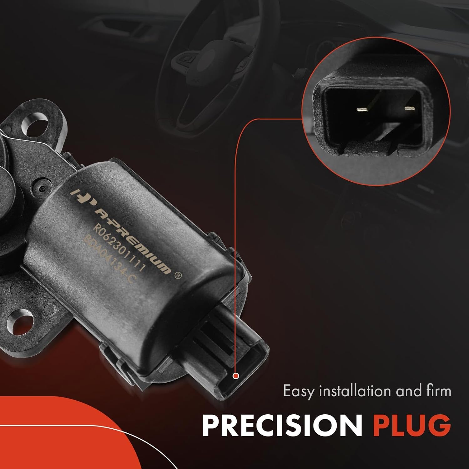 A-Premium HVAC Heater Blend Door Actuator, Compatible with Chevrolet Malibu 2004-2008, Impala 2004-2013, Corvette & Pontiac Grand Prix & Buick LaCrosse, Allure & Cadillac XLR, Main, Mode Actuator