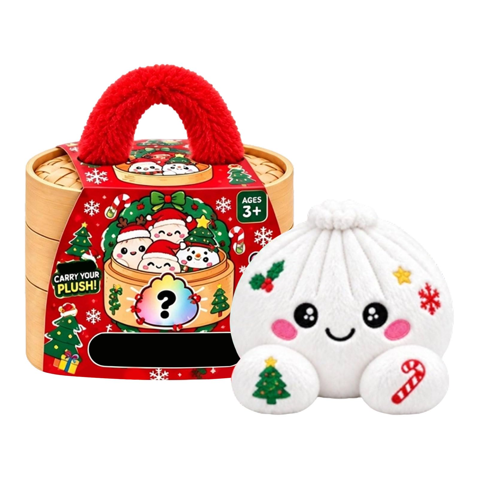 Dumpling Plush Pillow Anxiety Stress Relief for Adults 13cm