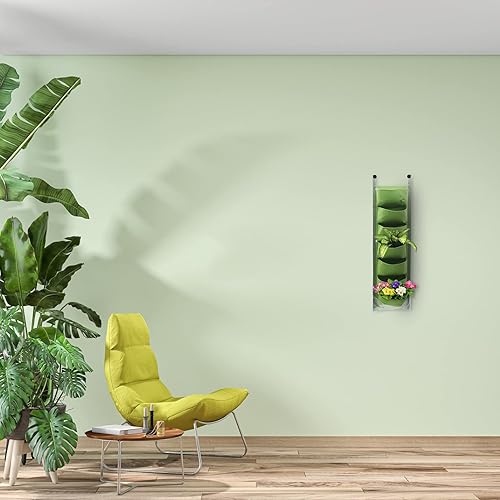 Miniatura 3 de Hemoton Bolsa de cultivo impermeable Plantadores de pared verticales Bolsa de cultivo de fresas Maceta de pared Bolsillo Balcón Maceta Maceta Bolsa