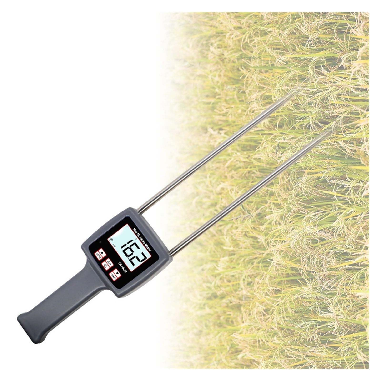 Mnmioio One Color Digital Moisture Tester, Tk100h Hay Moisture Meter With Backlight For Alfalfa Forage Grass Leymus Chinensis Orchard Measuring Tool