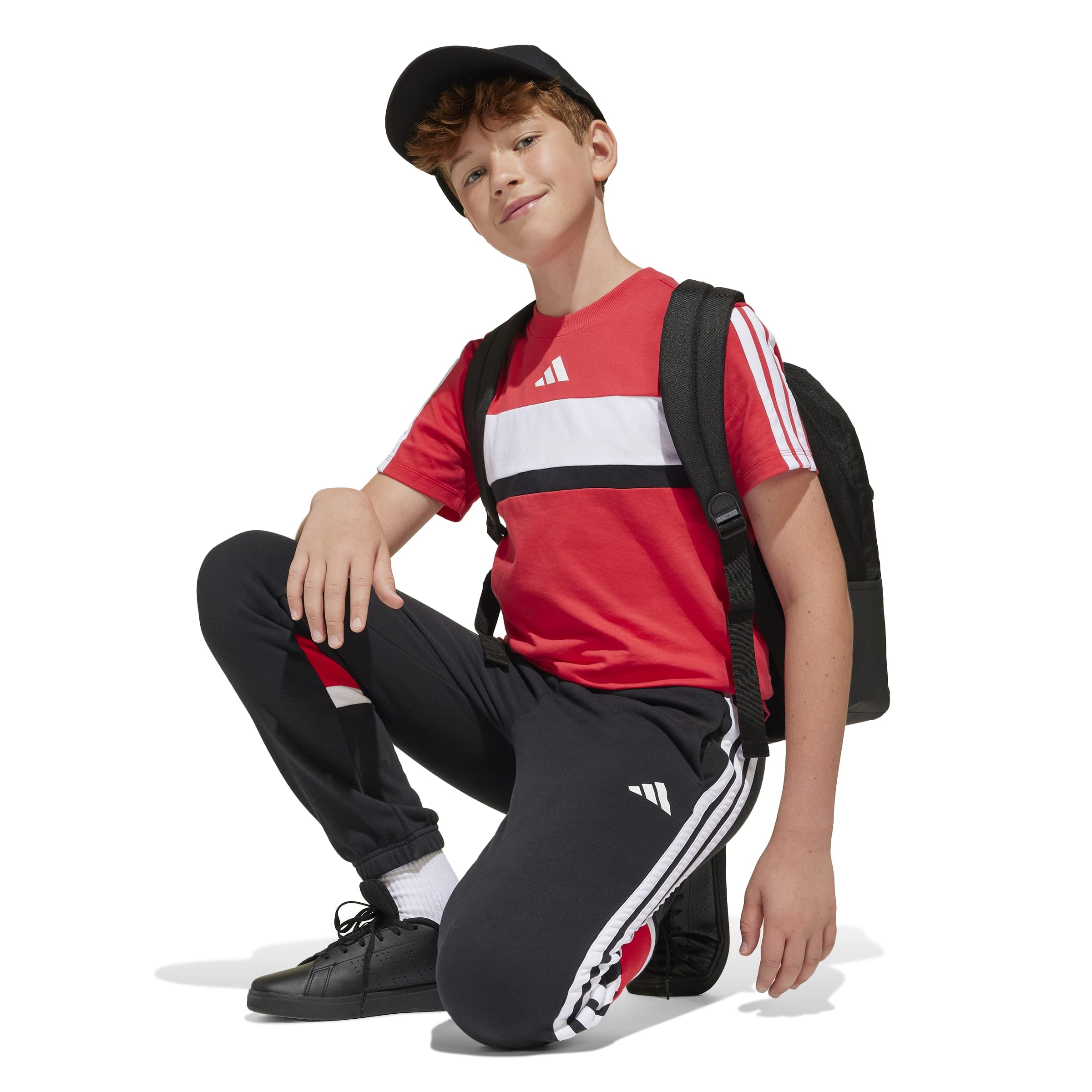 adidas Seasonal Essentials Tiberio 3 Stripes Fleece Pant - Pantalones de chándal Unisex niños