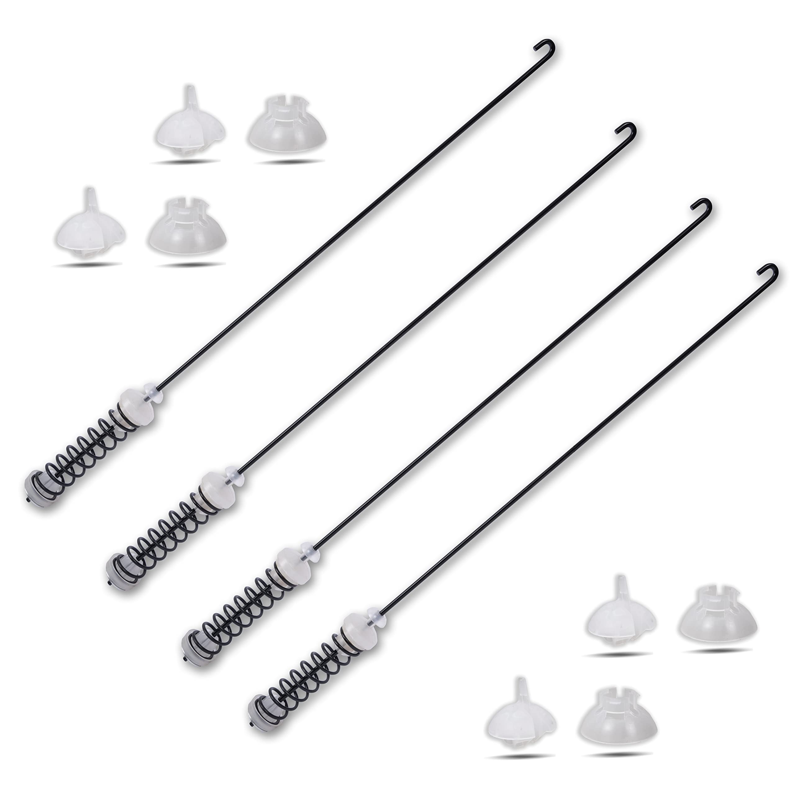 4 Washer Suspension Rod Replaces W11130362 W10594080 W10735786 W10748956 W10780040 W10821710 W10901056 W11027174 W11033491 W11228718 W10338635 W10318765 WPW10338635 For Maytag Whirlpool Kenmore Washer