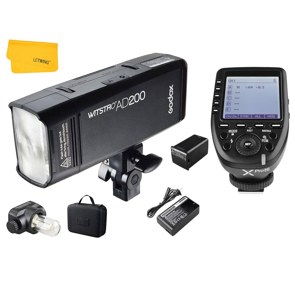 Godox AD200① Amazon.com : Godox AD200 TTL Flash Strobe, 200Ws 2.4G 1/8000