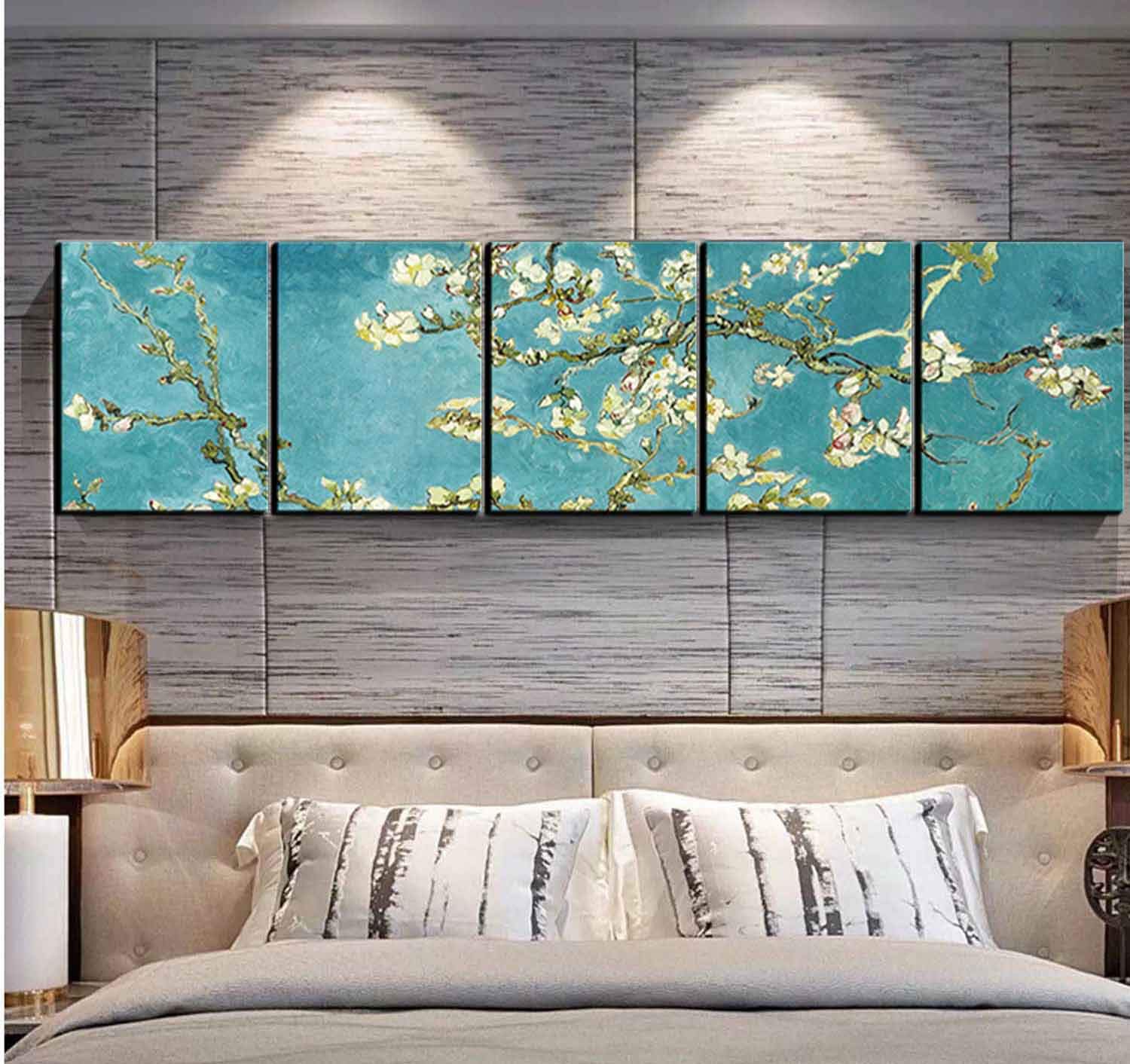 Amazon.co.jp: 【開運絵画】ゴッホ 複製画 手書き 油絵 サイズ L【横長