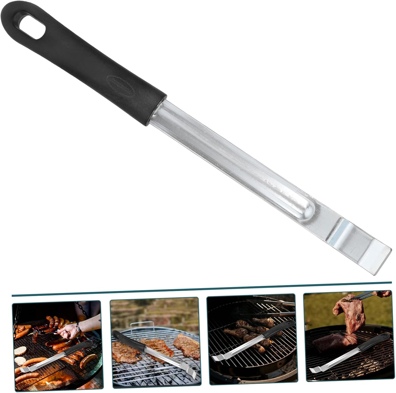 Grill Grate Lifter Tool, Stainless Steel Grate Grabber for Barbecue