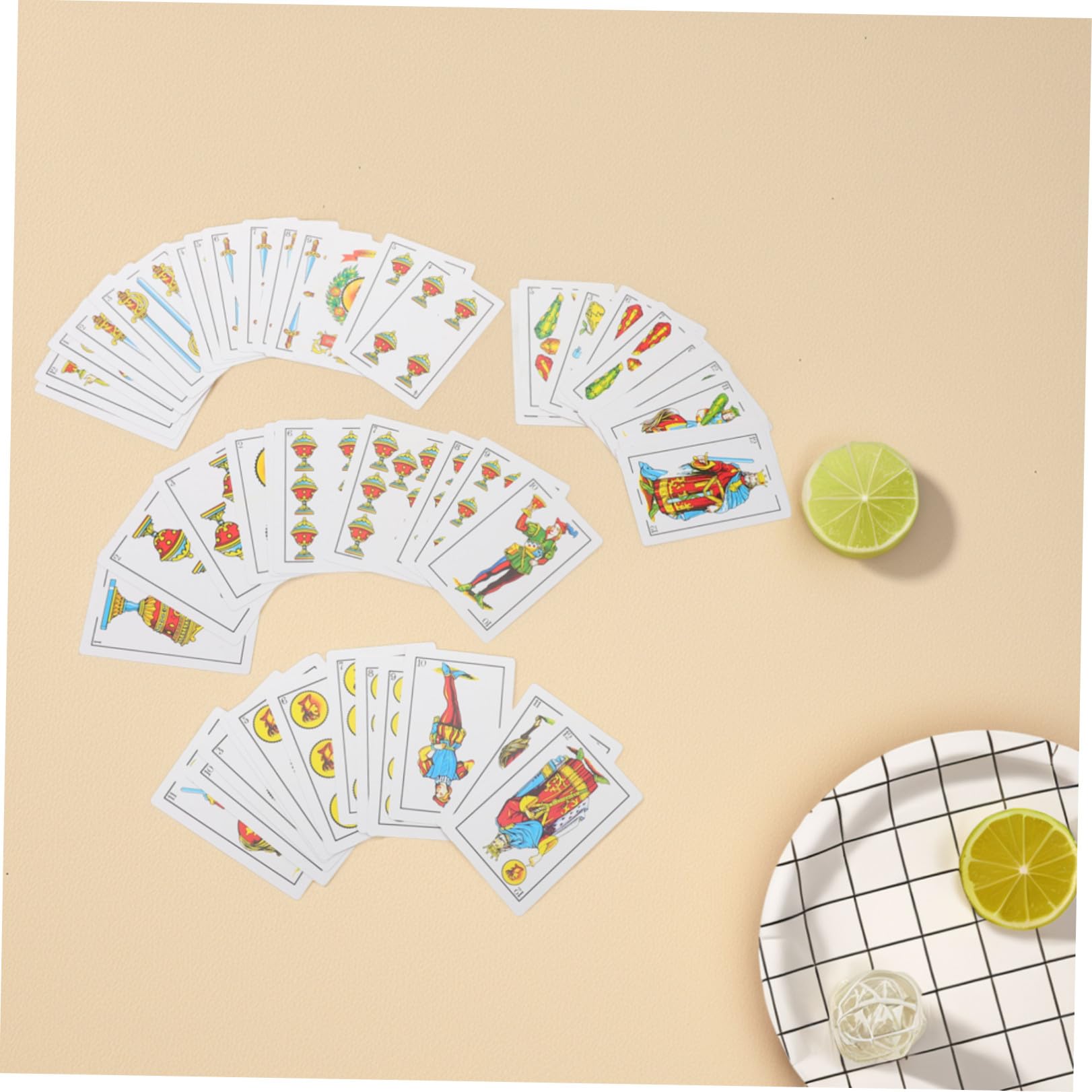Cabilock 4 Piezas Baraja de Cartas Mexicanas para Juegos Españoles, de