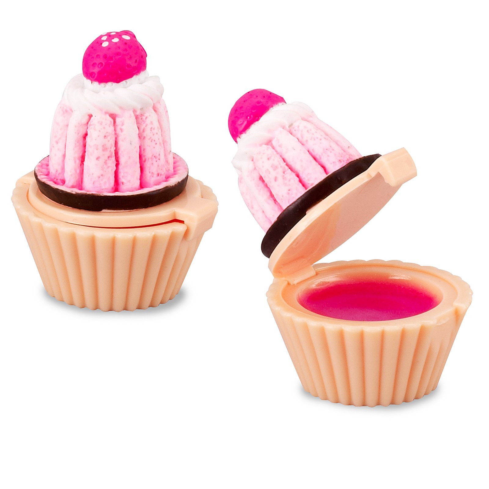 Rhode Island Novelty 1.25 Inch Cupcake Lip Gloss, One Dozen per Order