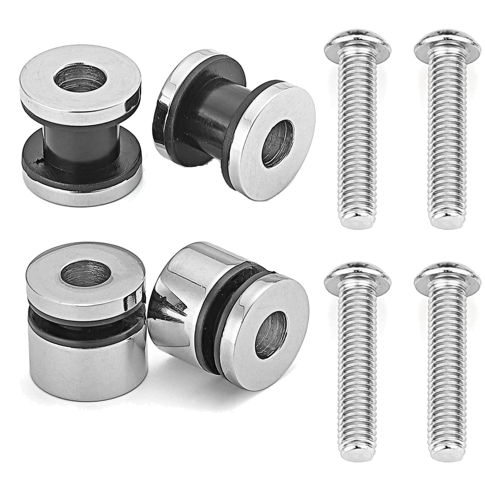 Quick Release Luggage Racks Sissy Bar Backrest Detachable Docking Hardware Kit Fits for Harley FLSTN Softail Fat Boy FLS FXS 2003-2017 16