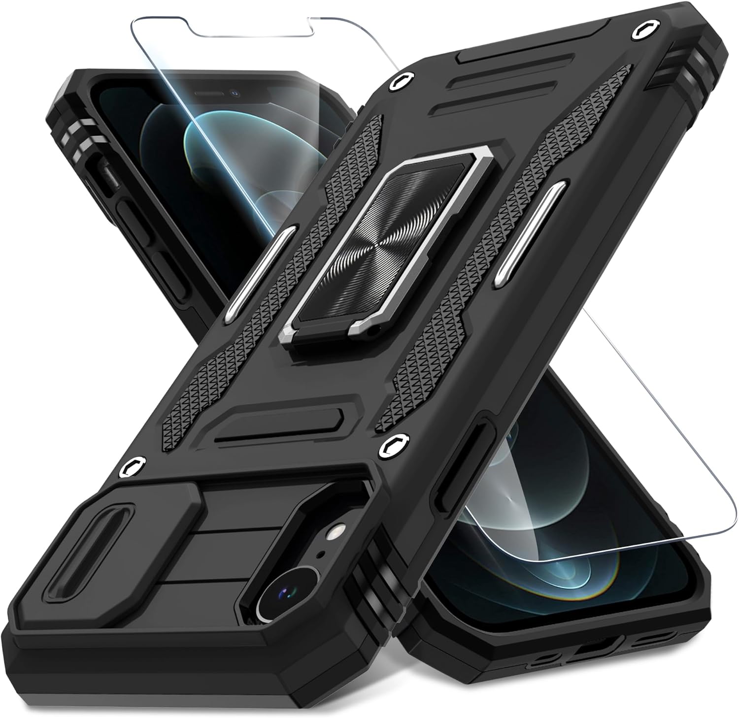 Doeshine For Sasung Galaxy A55 Case, 2 Pack Screen Protector, With 360° Rotate Ring Kickstand - View #5