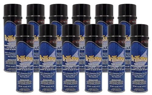 Limpiador de acero inoxidable brillante, caja de 12 latas (20 oz)
