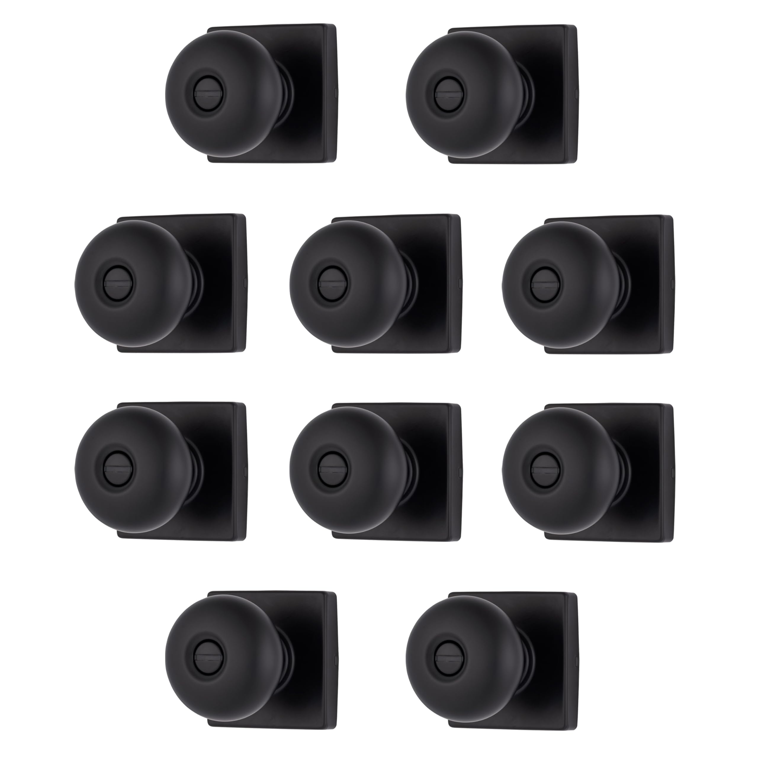 BRINKS Matte Black Passage Knob - Modern Door Handle -23
