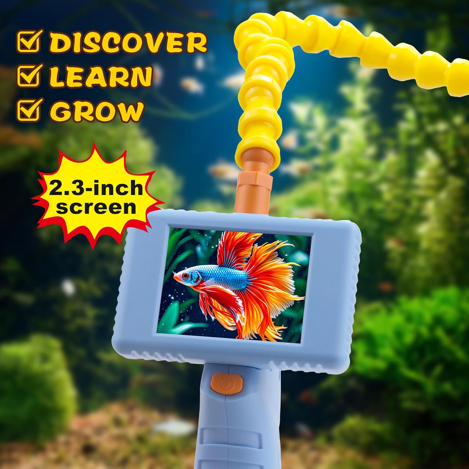 Borescope Snake Camera with Light for Kids, STEM Science Educational Toy, Snake Scope Camera for Outdoor Camping Nature Exploration, Best Birthday Gift for Boys, Girls Ages 4,5,6,7,8,9,10 Years Old
