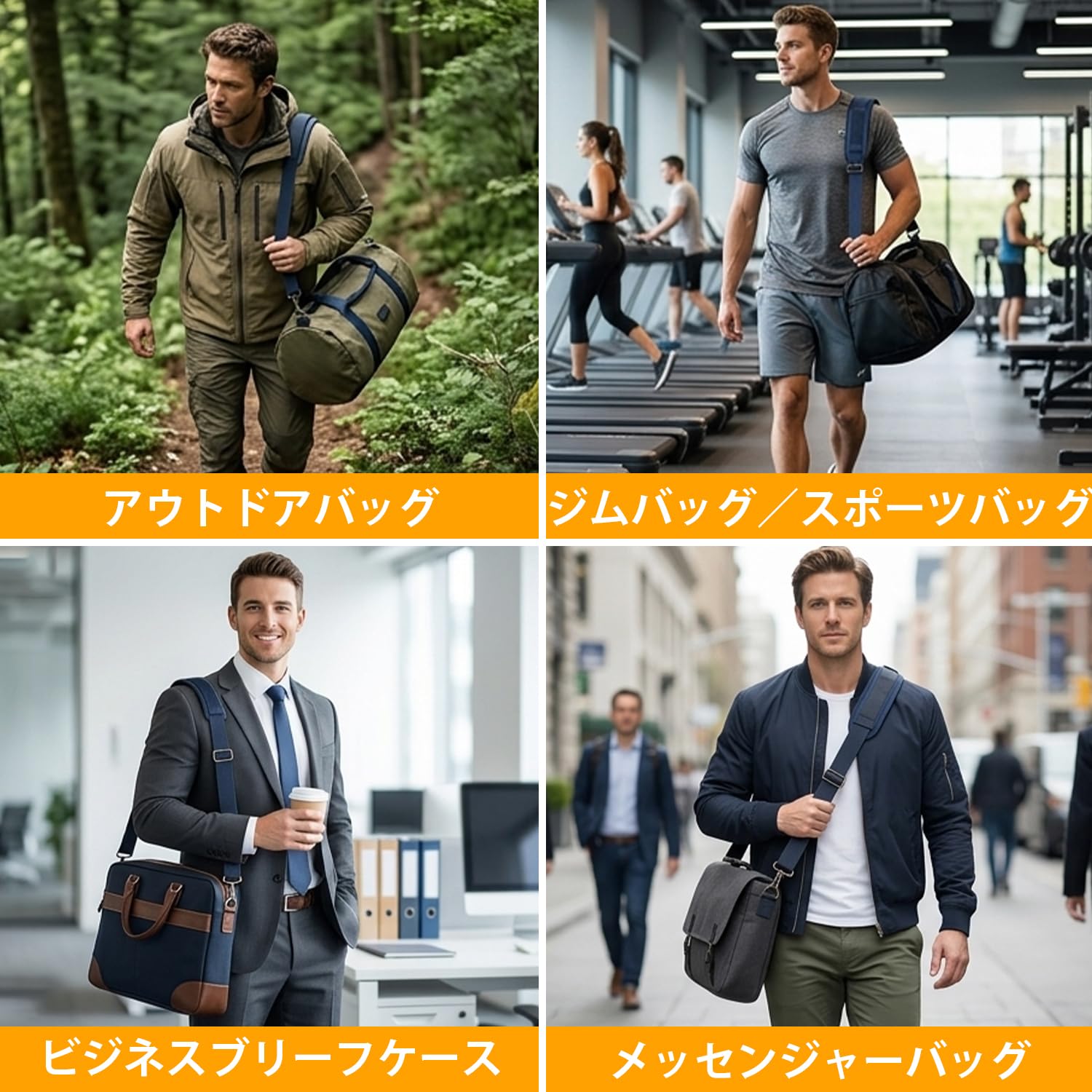 ショルダーストラップ ショルダーベルト150cm 調節可能 肩掛けベルト 3.9cm幅広 単品 水筒 ストラップ ショルダーバッグ メッセンジャーバッグ PC バッグ カメラケース ビジネスバッグ スポーツバッグ ツールバッグ など (濃い青色)