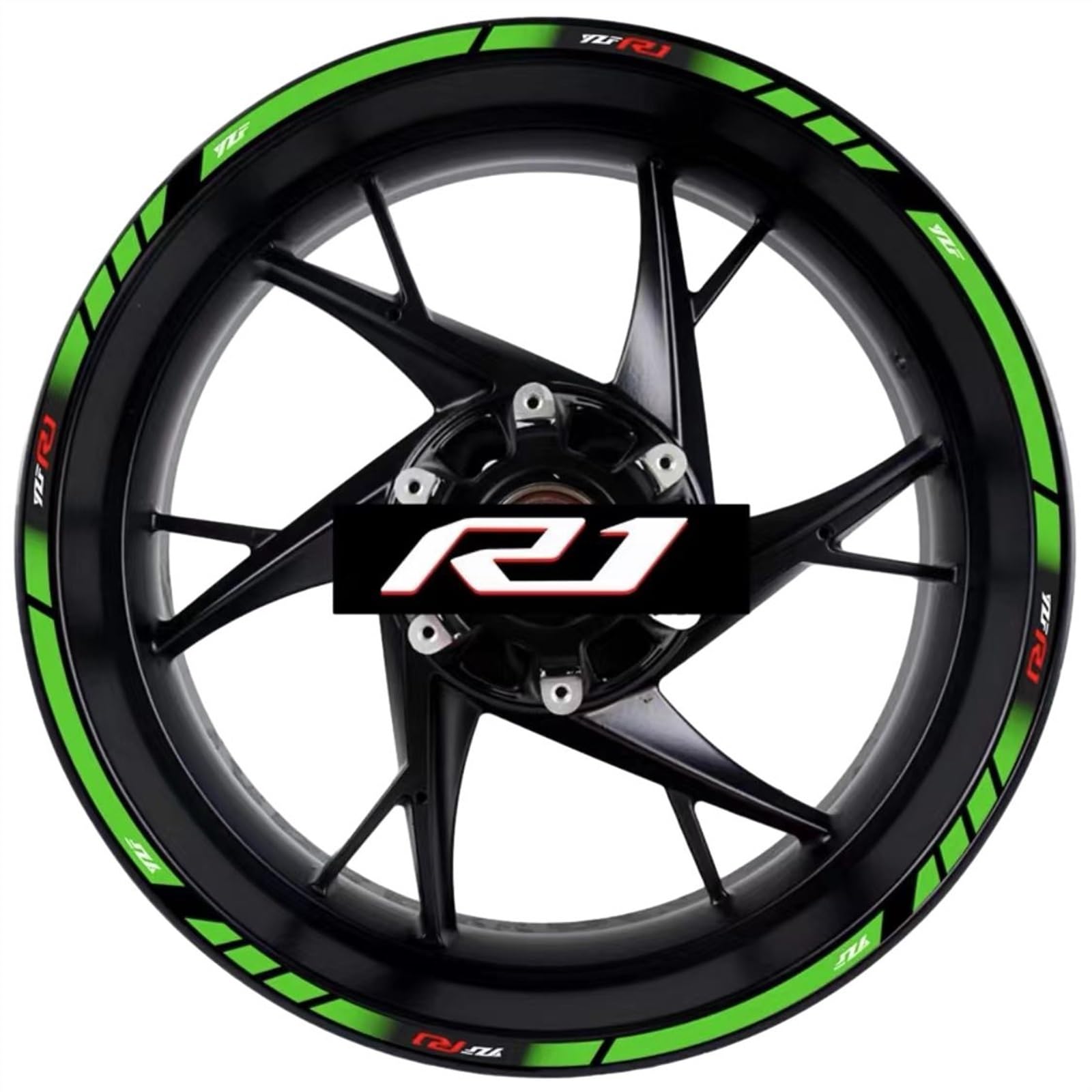 Applique for for YZFR1 Motorcycle Decal Set Decorative Wheel Hub for YZF R1 Wheel Rim Reflective Waterproof Sticker(A4,A)