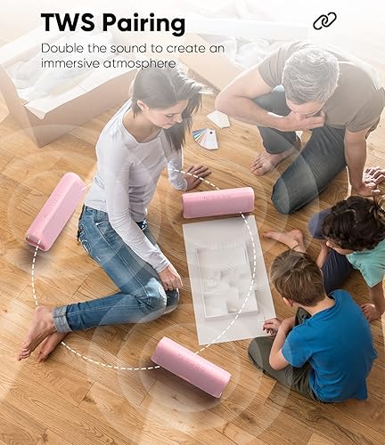 Miniatura 5 de Altavoz Bluetooth impermeable IPX5 con sonido HD, tiempo de reproducción de 24 horas, para el hogar, al aire libre, playa