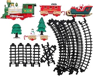 Toyvian Trem De Trilha Decoração De Música Trens Para Crianças Brinquedos Infantis Brinquedo De Trem Elétrico Vermelho Pp Brinquedo De Trem De Plástico Trem Elétrico Infantil