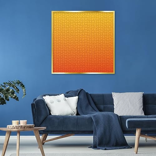 Miniatura 8 de Rompecabezas de degradado de color para adultos, rompecabezas duros de 1000 piezas, rompecabezas desafiante como regalo (naranja)