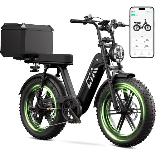 TST Electric Bike for Adults, 1500W Peak Motor Ebike with 48V 15/25/30Ah Built-in Battery, 60/120 Miles Range Upgraded Electric Bike, 20" All-Terrain Fat Tire E Bike