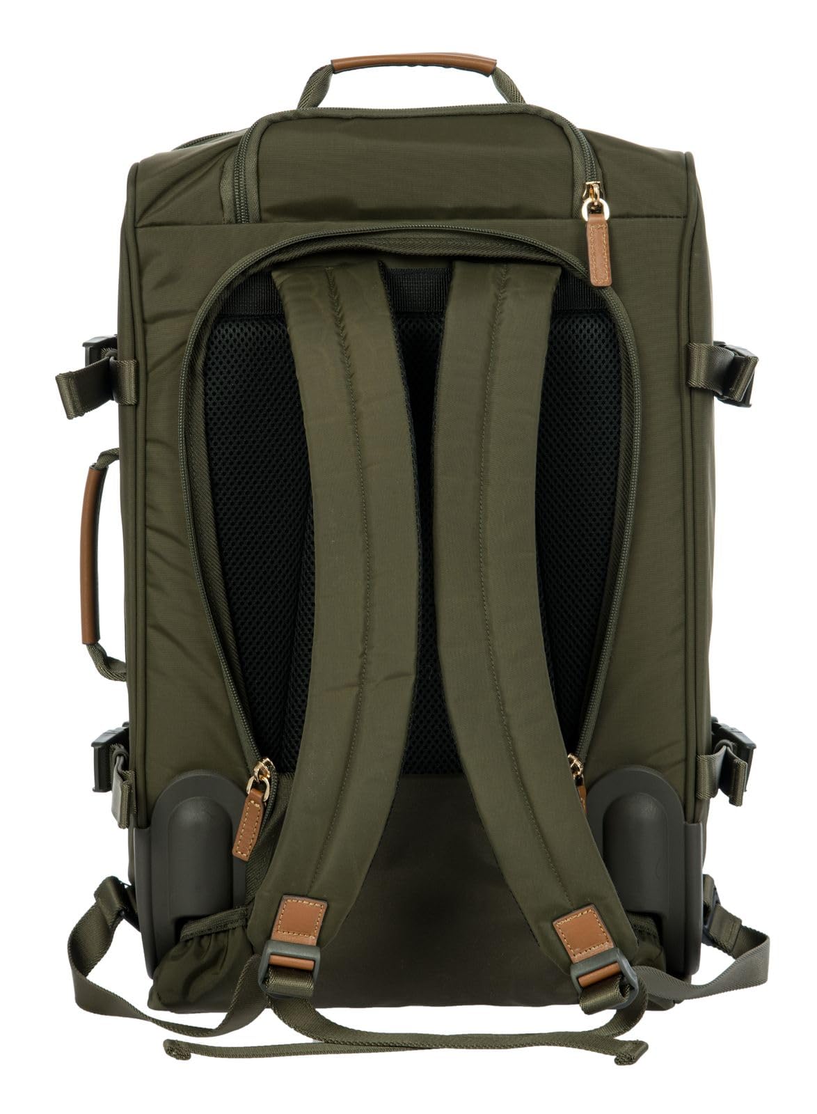 Bric's Mochila Trolley con Compartimento para portátil X- Collection Trolley Backpack 30L Olive Verde Oliva 50cm