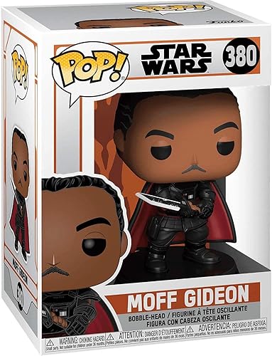 Miniatura 3 de POP Star Wars The Mandalorian - Moff Gideon con Darksaber Funko Pop! Figura de vinilo (paquete con funda protectora compatible con Pop Box),
