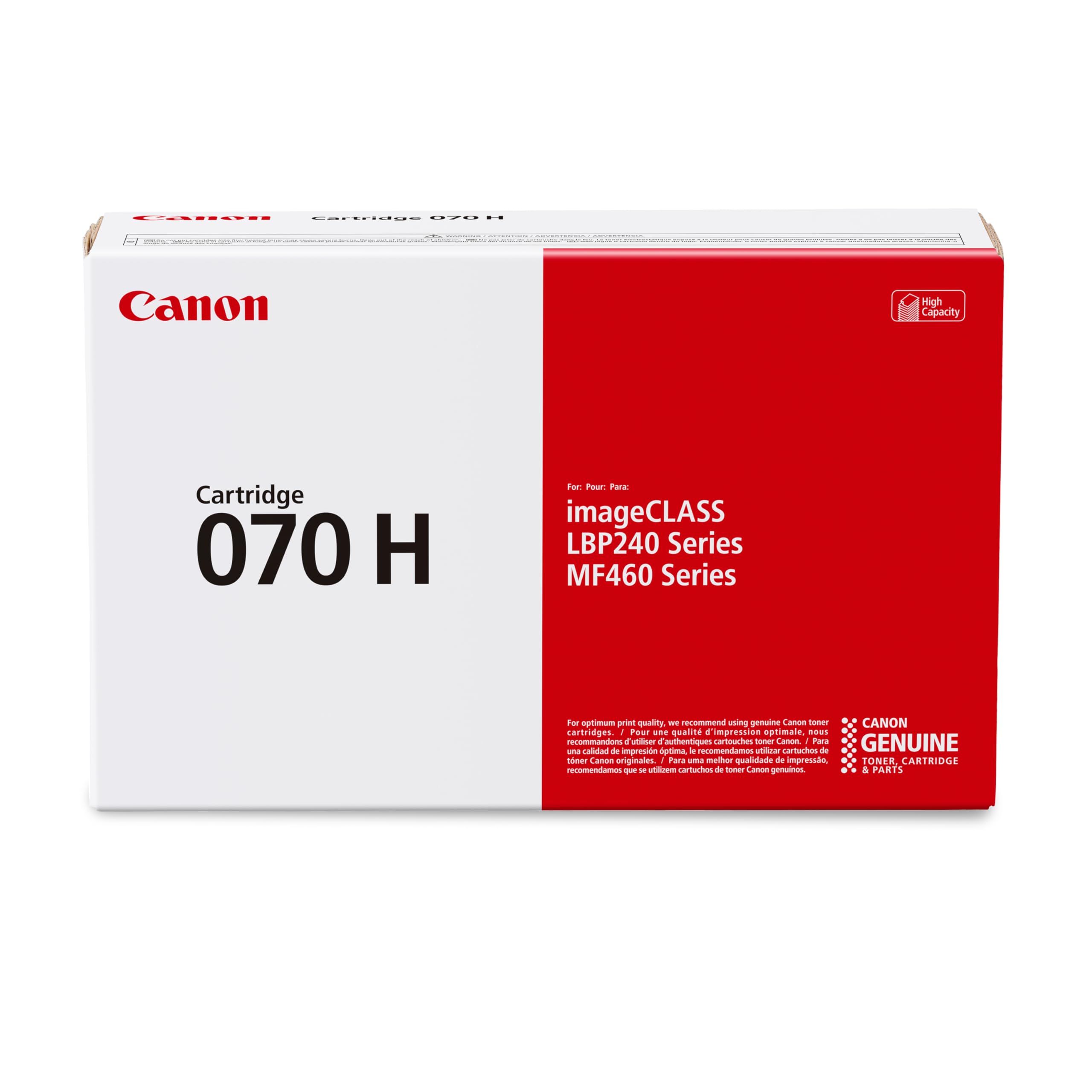 Canon Genuine 070 Black Toner Cartridge High Capacity Compatible with MF465dw, MF462dw, LBP247dw, LBP246dw