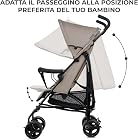 Foto di Kinderkraft TIK Passeggino Leggero, Solo 6,5 Kg, Passeggino a ombrello Passeggino Da Viaggio, Facile Da Piegare, Schienale Regolabile In Posizione Sdraiata, Copertura Antipioggia, Beige