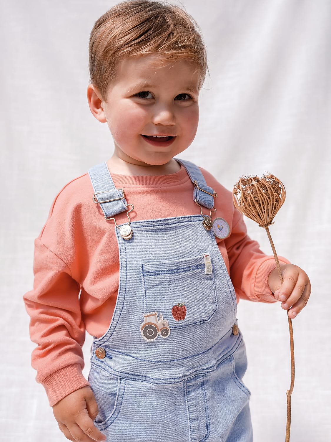 Little Dutch CL24024001 Latzhose Denim - Little Farm jeans (Gr. 80)