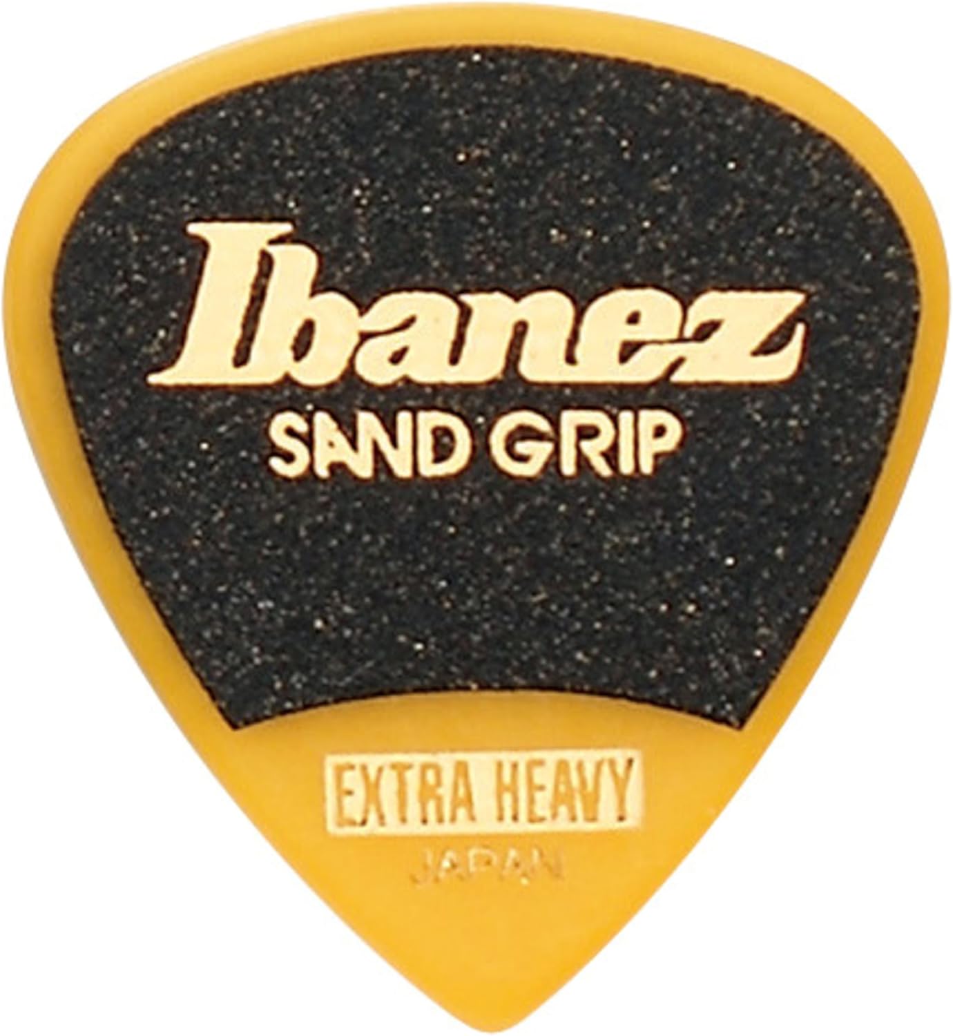 Ibanez PPA16XSGYE Grip Wizard Series, Sand Grip Picks 6 Pack 1.2mm, Yellow