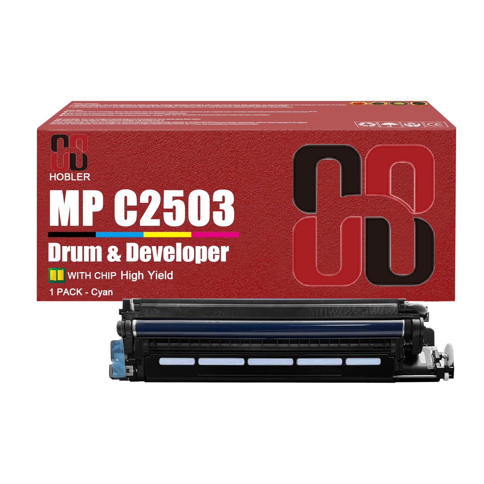 AENITH MP C2503 Drum and Developer Units Compatible for Ricoh MP C2503 Imaging Drum and Developer Unit Work for Ricoh MP C2003 C2011 C2503 Printers 1