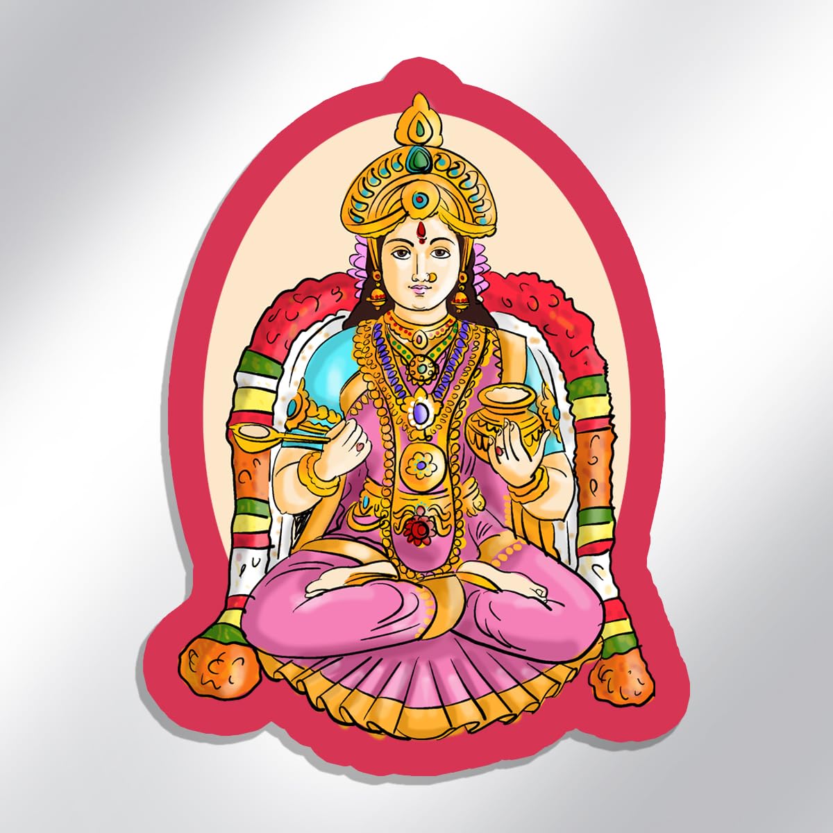 kadhambam ANNAPOOORANI - Fridge Magnets for Refrigerator | Regular Size | Colourfull | Print on Wood | Coolest Motivational Magnets-image-47