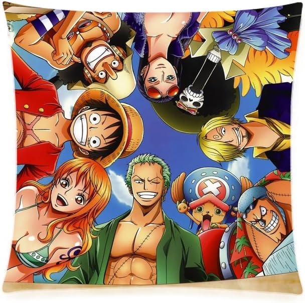 Homeli Anime One Piece Custom Pillowcase Soft Zippered Throw Pillow Cover Cushion Covers Case Pillowslips