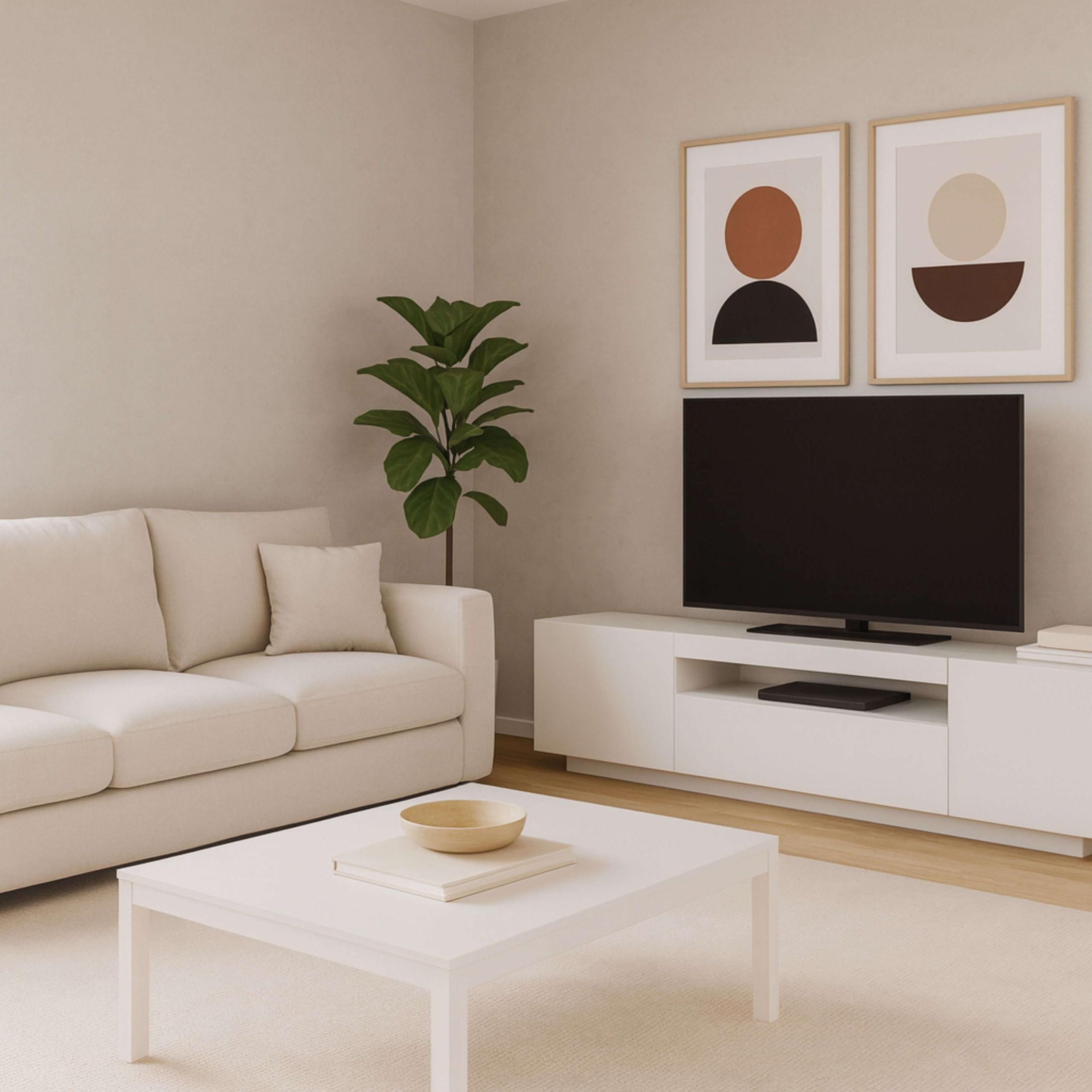 Miroytengo Mueble de TV Sami para Salón Estilo Contemporáneo en Color Blanco con 1 Cajón, 2 Puertas y 1 Hueco Abierto 200x41,6x37,3 cm