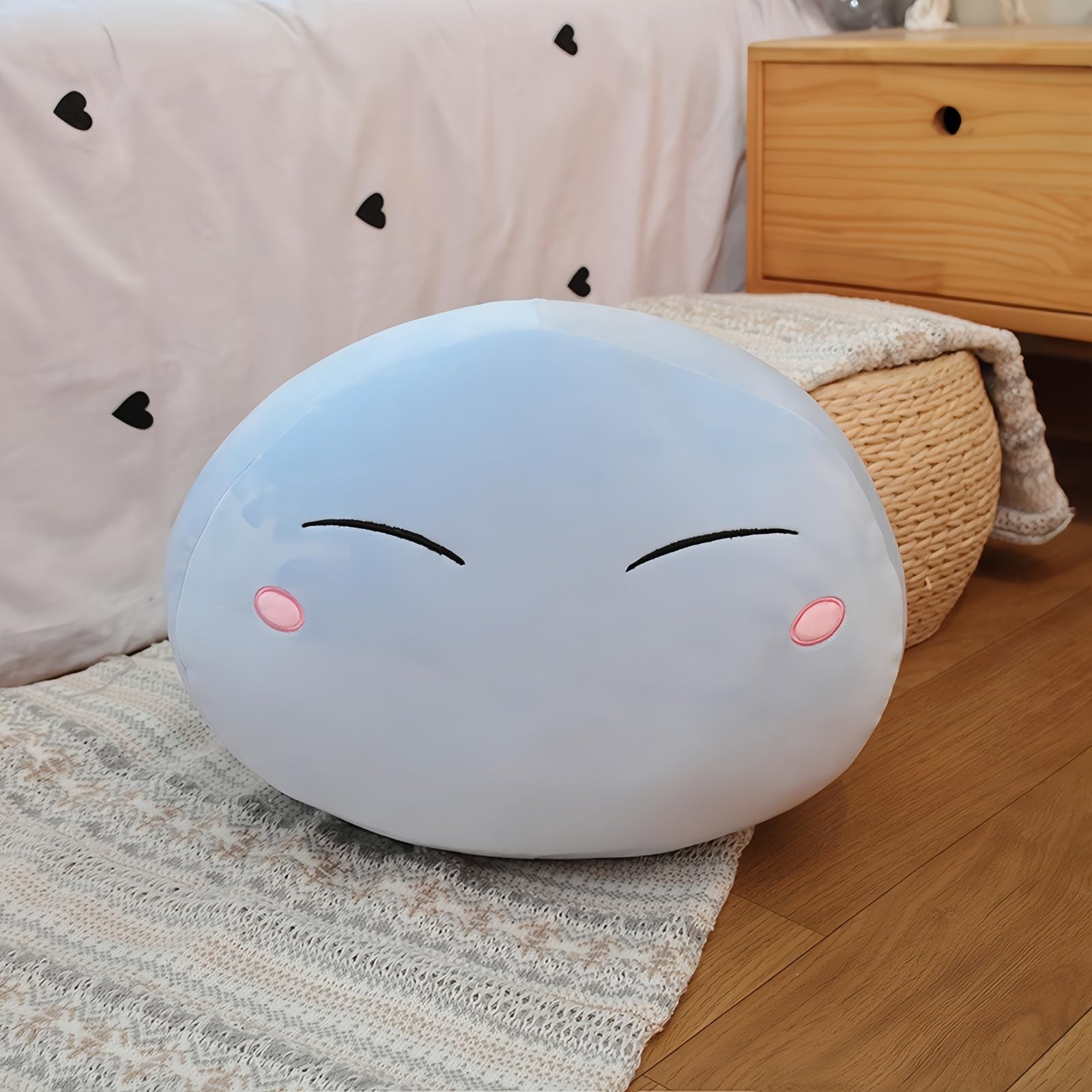 Rimuru Plush Dakimakura, Reincarnated Slime, Goods, Christmas Gift, Birthday Gift, New Year's Gift, Zabuton, etc., Dumpling, Cosplay Cushion, Rimuru Slime, High Elasticity, Cute Cat - 55cm - BItem