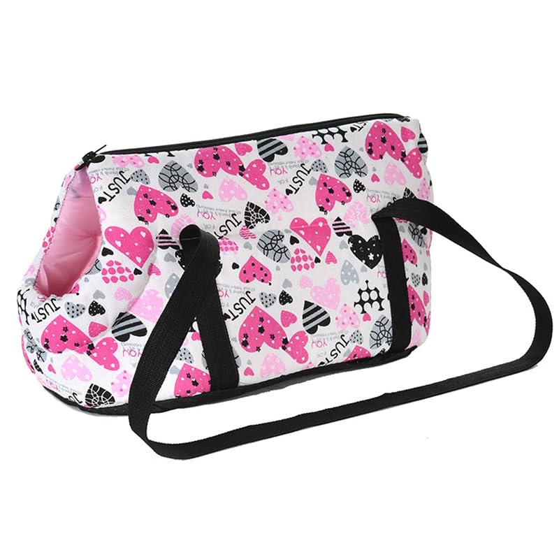 Bolsa Sling para Cães Pequenos e Gatos em Tecido Oxford JUOMIIEL Heart