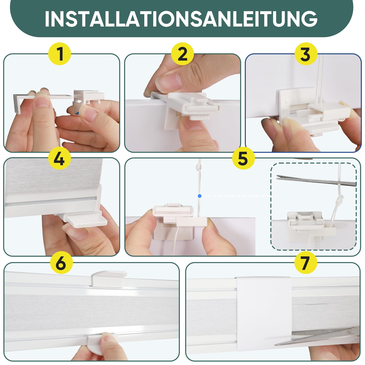 Sekey Store plissé en nid d'abeille - sans perçage - 100% occultant - Opaque - Klemmfix - Rail en Aluminium - Blanc au Choix - Impression et Gris - 60 x 130 cm (l x h)
